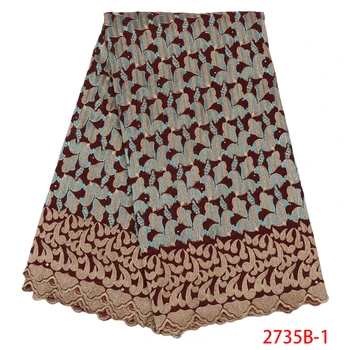 

Nigerian Lace Fabric African Voile Lace Fabrics High Quality Dry Cotton Lace Fabric Swiss Voile Lace In Switzerland GD2735B-1
