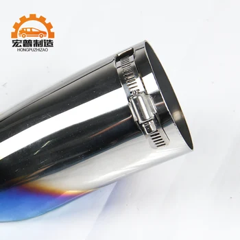 

High-quality stainless steel Car muffler tail throat modification for Nissan Qashqai 2016 2017 2018 Car-styling