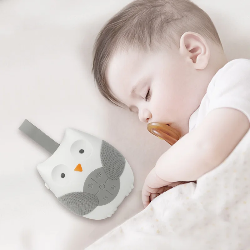 

Baby Sleep Cartoon Owl White Noise Machine Soothers Sound Record Voice Sensor