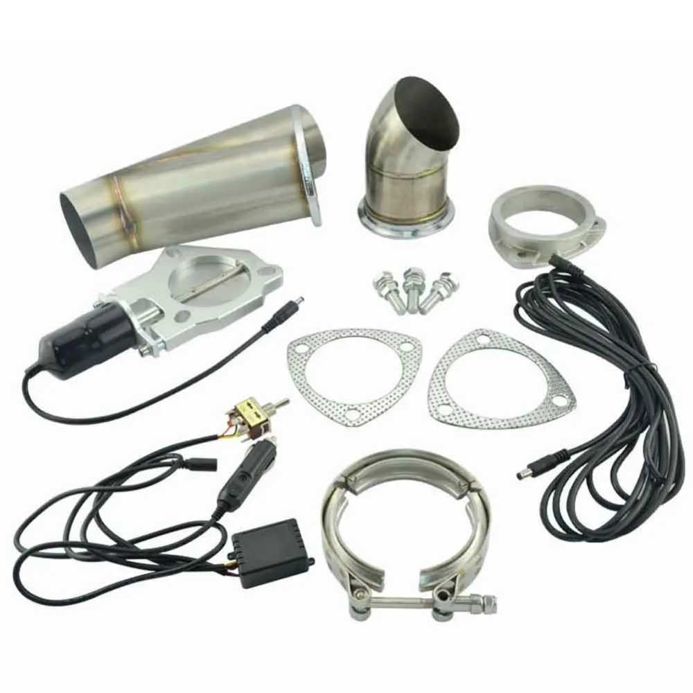 2.5 Inch System Remote Exhaust Catback Downpipe Cutout E Cut Valve Out