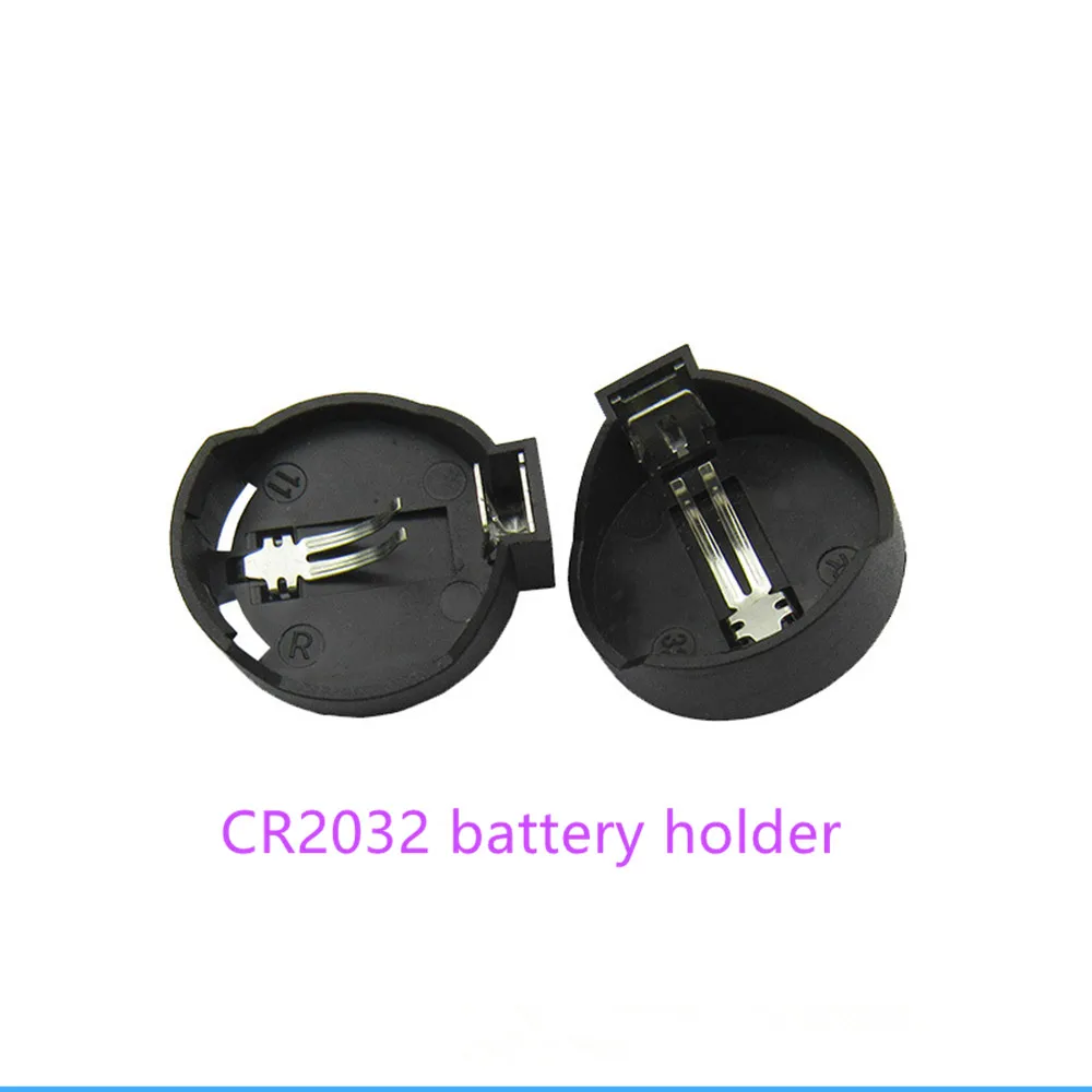 Wholesale 300pcs 3V button cell holder CR2032 CR2025 CR2016 battery case snap High quality Free shipping