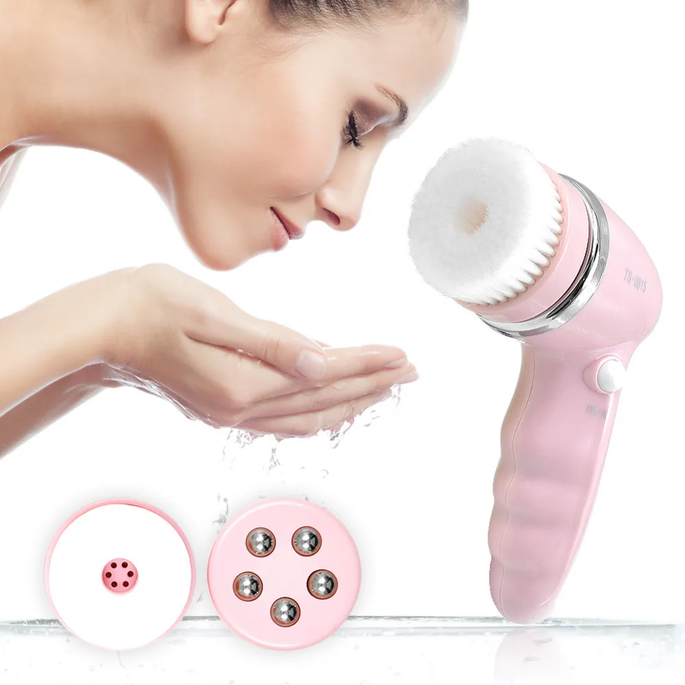 Waterproof USB Rechargeable Dynamic Massage Cleansing Machine Facial Skin Face Brush Massager