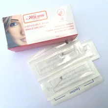 50 шт. 21 Булавки microblading ИГЛЫ Перманентный Макияж руководство брови ручку татуировки лезвия для 3D Вышивка косметический брови