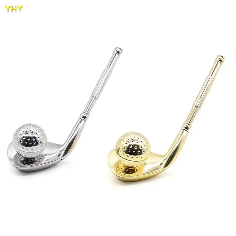 Creative Alloy Golf Shaped Smoking Pipe Metal Tobacco Detachable Cigarette Pipe for Smoking Herb Smoking Accessories05