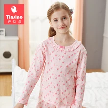 

Tinsino Girls Autumn Pajama Sets Girl Long Sleeve Flowers Pajamas Kids Spring Sleepwear Children Clothing Set Winter Underwear