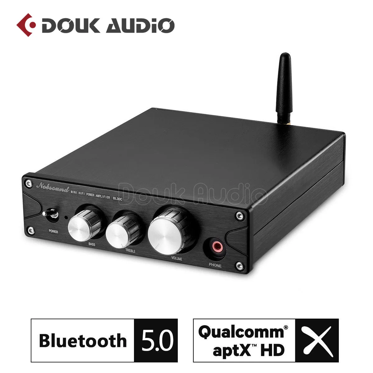

Nobsound HiFi Bluetooth 5.0 TPA3116 Digital Power Amplifier ES9018 Decoding DAC Headphone Amp 100W*2 ATPX HD
