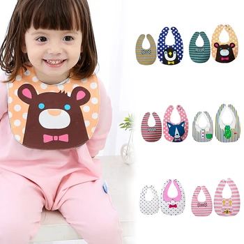 

Little Baby Cotton Bib Infant Saliva Towels Baby Babies Feeding Wear Cartoon Accessories