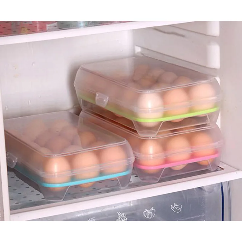 thumbnail image 2 of XMMSWDLA Flippable Egg Holder For Refrigerator, 3 Layer Egg Storage Container Refrigerator Side Door Large Capacity Container Clear Organizer 30 Count 2 of 13