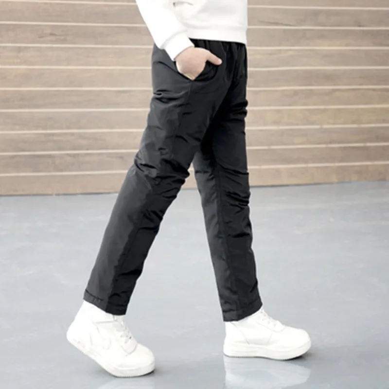

Winter Kids Pants New Children Clothing Boy Down Trousers Autumn 2-14Y Teenager Boys Girls Thick Warm Pants Baby Girl Pants