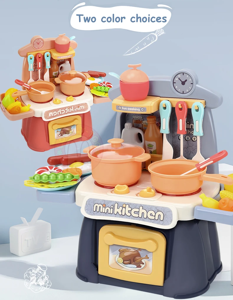 Детский кухонный набор игрушки для девочек миниатюрная еда игрушка для игры в повара ролевые игры быстрые продукты, фрукты и овощи Dinette детская игрушка