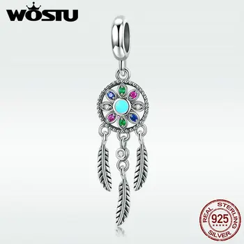 

WOSTU Authentic 925 Sterling Silver Beautiful Dream Dangle Charms Fit Bracelet & Necklace Pendant Elegant Unique Jewelry DXC961