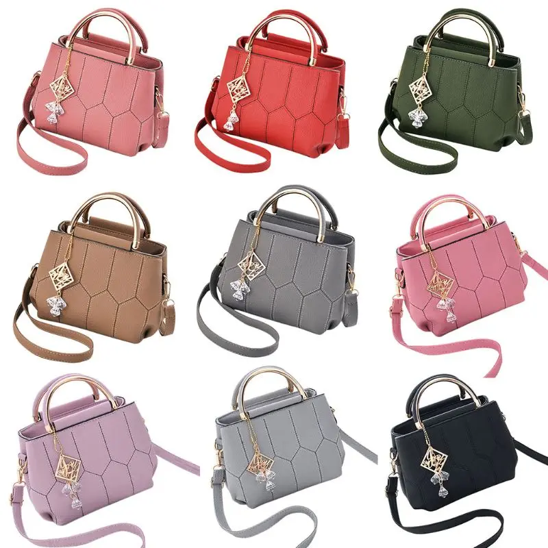 

Fashion Women Lady PU Leather Handbag Shoulder Bags Tote Purse Female Vintage Crossbody Messenger Satchel Top Handle Bag New