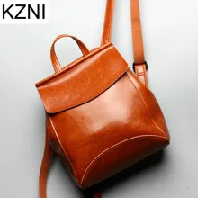 Kzni натуральная кожа кошелек женщин сумка женский рюкзак мешок основной Femme De MARQUE Bolsas feminina L123104