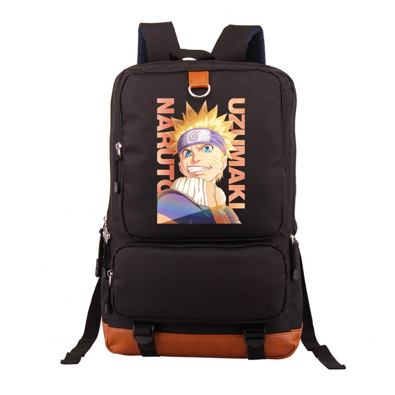 

Naruto Backpack Cartoon Student School Bag Leisure Time Shoulders Laptop Travel Bags Anime Backpack Gift For Boy Girls