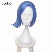 Ccutoo 3" женский синий короткий Стильный синтетический парик для косплея парик теплостойкое волокно