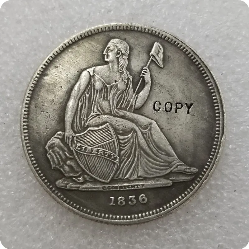 США 1836 Юбилейные Монеты копия монет доллара|Безвалютные монеты| |