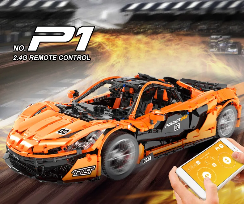 Carro de Corrida Série Técnica Hypercar 1:8 Moc 16915 Super Modelo Blocos Construção Lepinbricks Crianças Brinquedos Presentes Natal 20087 p1 6 16915 super carro de corrida modelo blocos