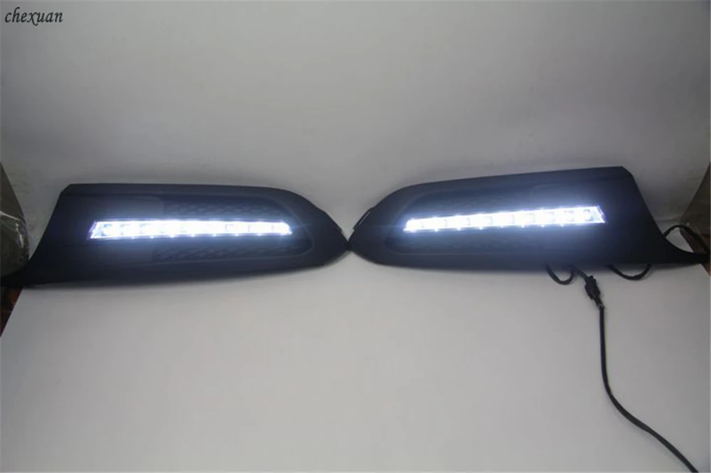 CSCSNL 1 комплект 12 В светодиодный DRL дневные ходовые огни дневного света ABS Противотуманные фары Крышка для Volkswagen VW Jetta Sagitar 2012 2013