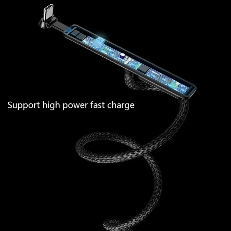 Practical 180 Degree Adjustable Solid Sucker game cables for iphone Double Suction Cup Gaming Type-C Data Cord