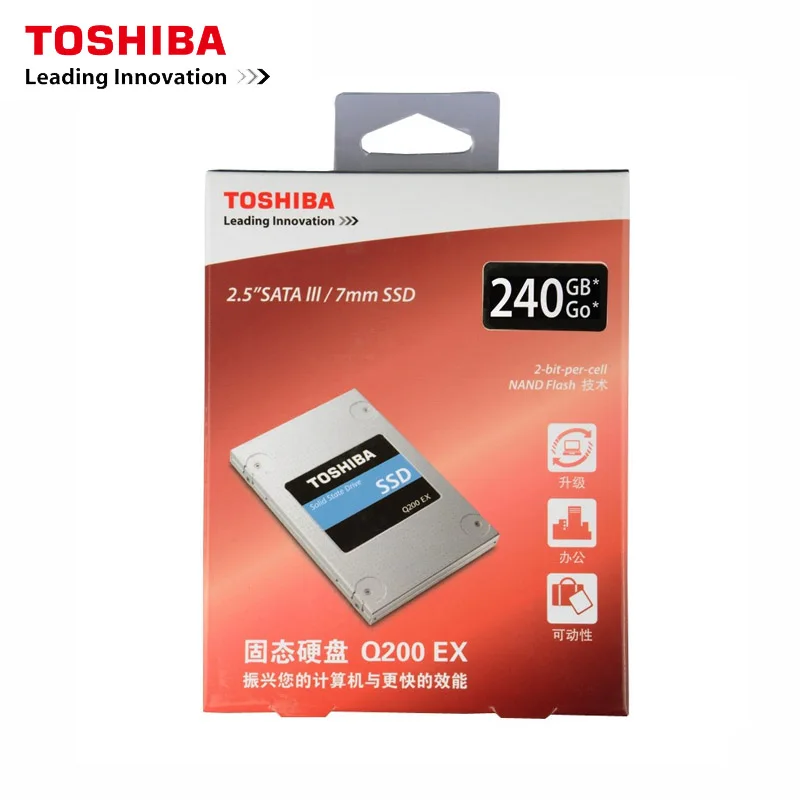 TOSHIBA 240 ГБ Внутренний твердотельный накопитель Q200 EX MLC жесткий диск 2 5 дюйма SATA 3 SSD