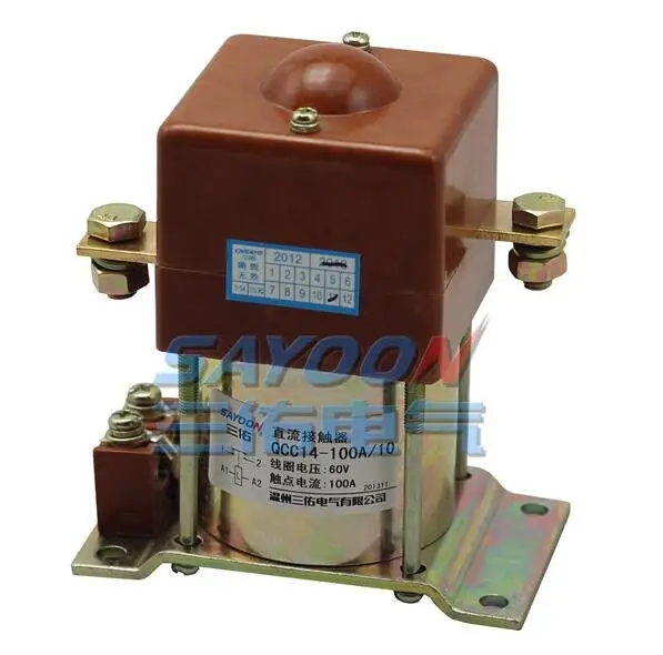 

SAYOON DC60V contactor QCC14-100A/10 contactor used for electric vehicles, engineering machin