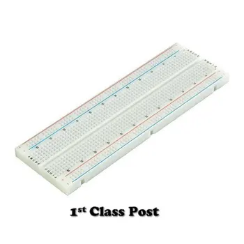 

1PC NEW Plastic Breadboard 830 Point Solderless PCB Bread Board Test Develop DIY 16.1 * 5.5 * 1 cm