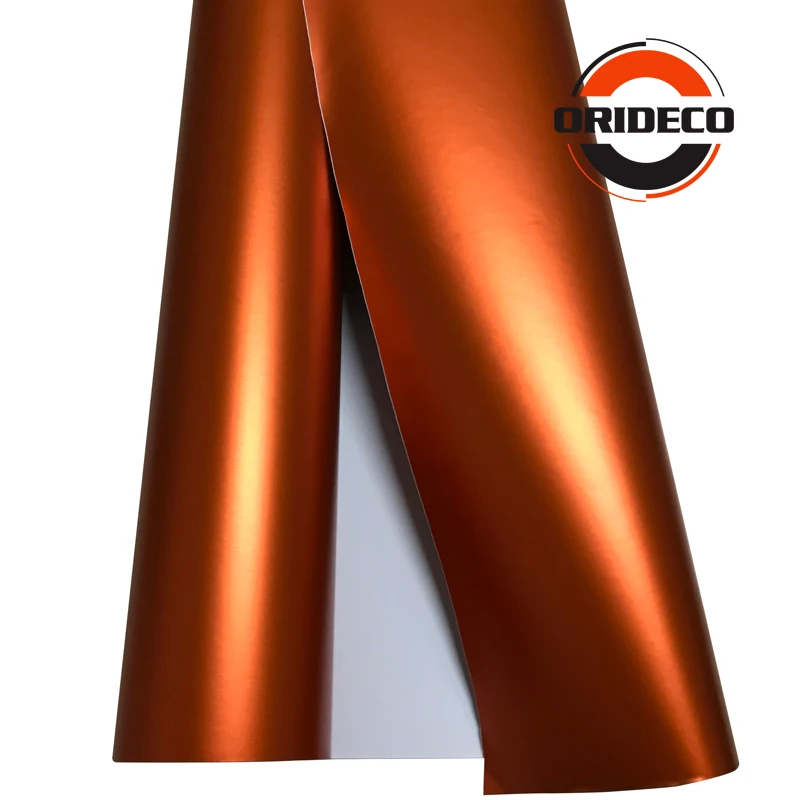 orange matte metallic satin vinyl wraps 6