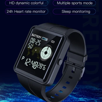 

1.3 Inch HD Display Reloj inteligent Sport Smartwatch 24h Heart Rate Sleep Monitor IP67 Smart Wristwatch Multiple Sports Modes
