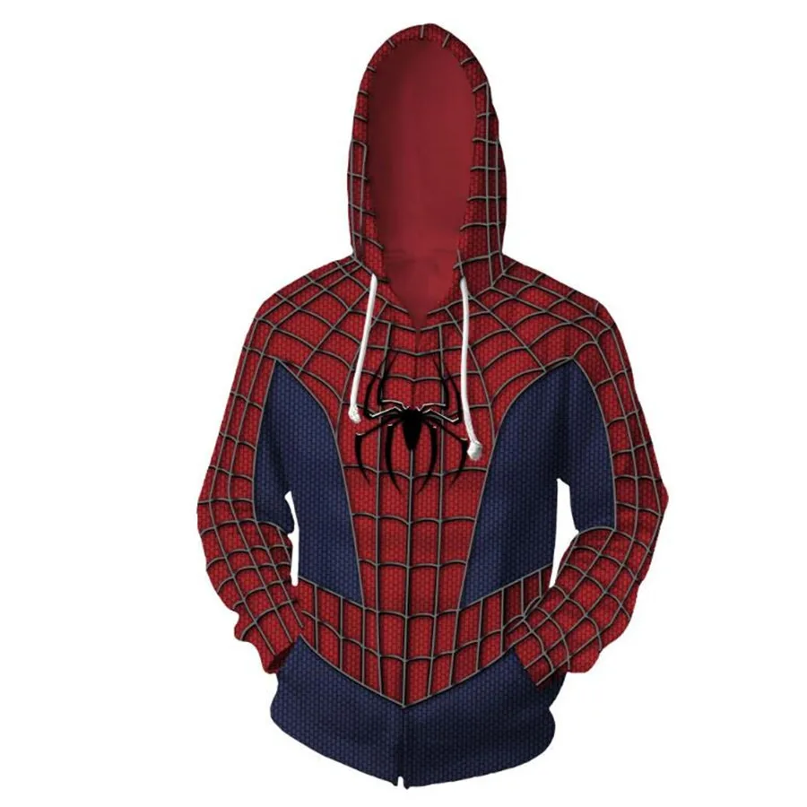 

Sam Raimi Spider man Peter Benjamin Parker Sweatshirts Hoodie Movie Cosplay Costume Hoodie Jackets Coats Men Women Top