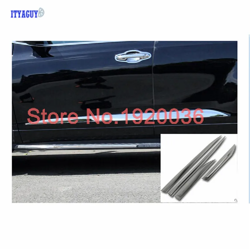Car styling Chrome Body Side Door Trim Molding Exterior cover for Toyota Highlander 2015 Door