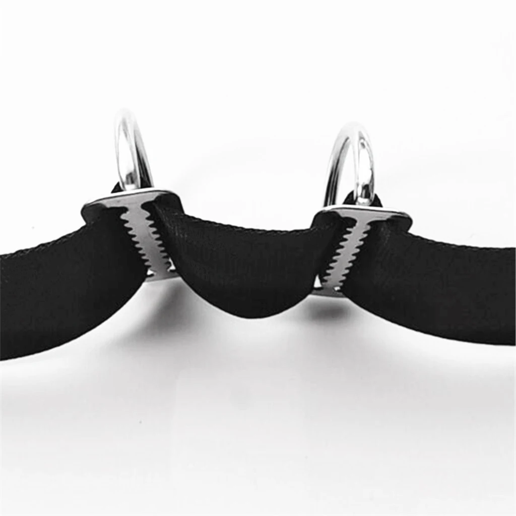2 Pack Scuba Diving 316 Stainless Steel Weight Belt Keeper with D Ring For 2' Webbing Accessories for Outdoor Activities