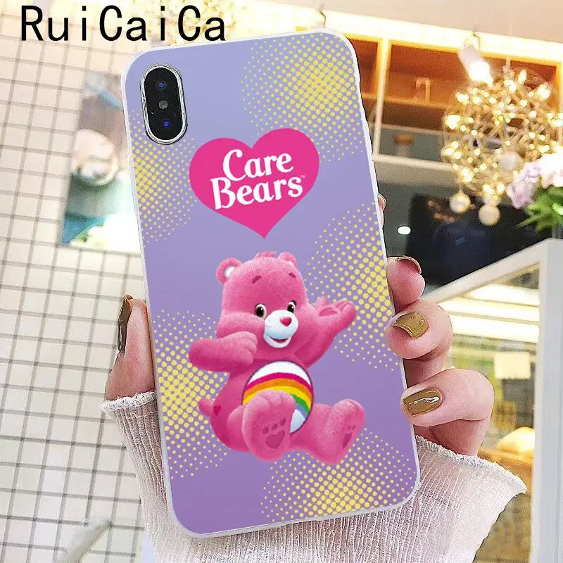 Pink Lovely Care Bears rainbow Cute