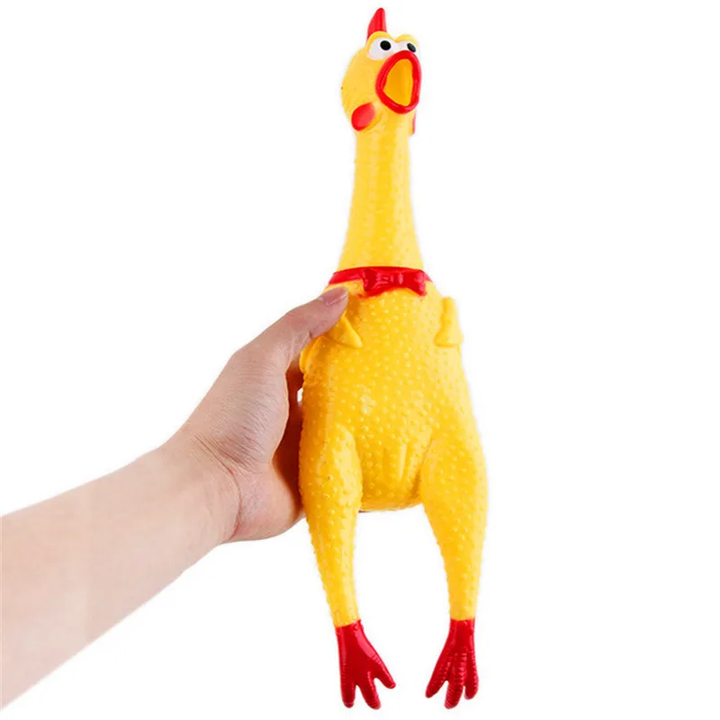 

17cm Screaming Chicken Squeeze Sound Toy Pets Toy Product Dog Toys Shrilling Decompression Tool Funny Gadgets