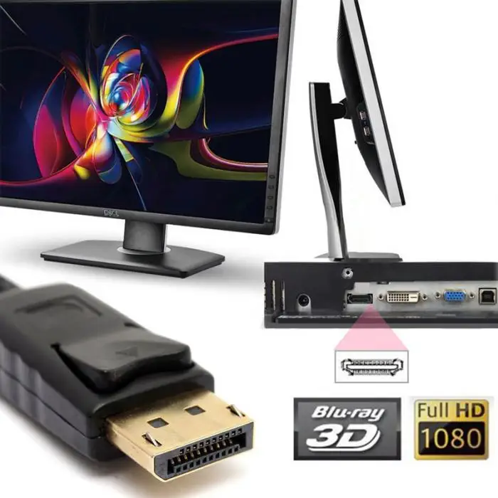 Дисплей порт мужской DP к HDMI Женский адаптер 1080 p M/F HD Дисплей порт кабель для Apple iMac DOM668