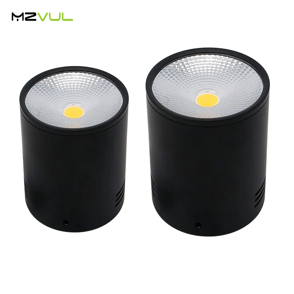 

COB LED Surface Mounted Downlight Dimmable Epistar 3W 5W 7W 10W 12W 15W Ceilling Spot Lamp White/Black Housing