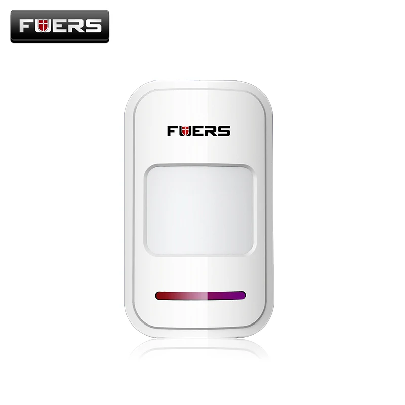 FUERS беспроводной PIR датчик движения Детектор для GSM PSTN домашней безопасности охранная Голосовая GSM сигнализация может подключаться wifi WG11 система