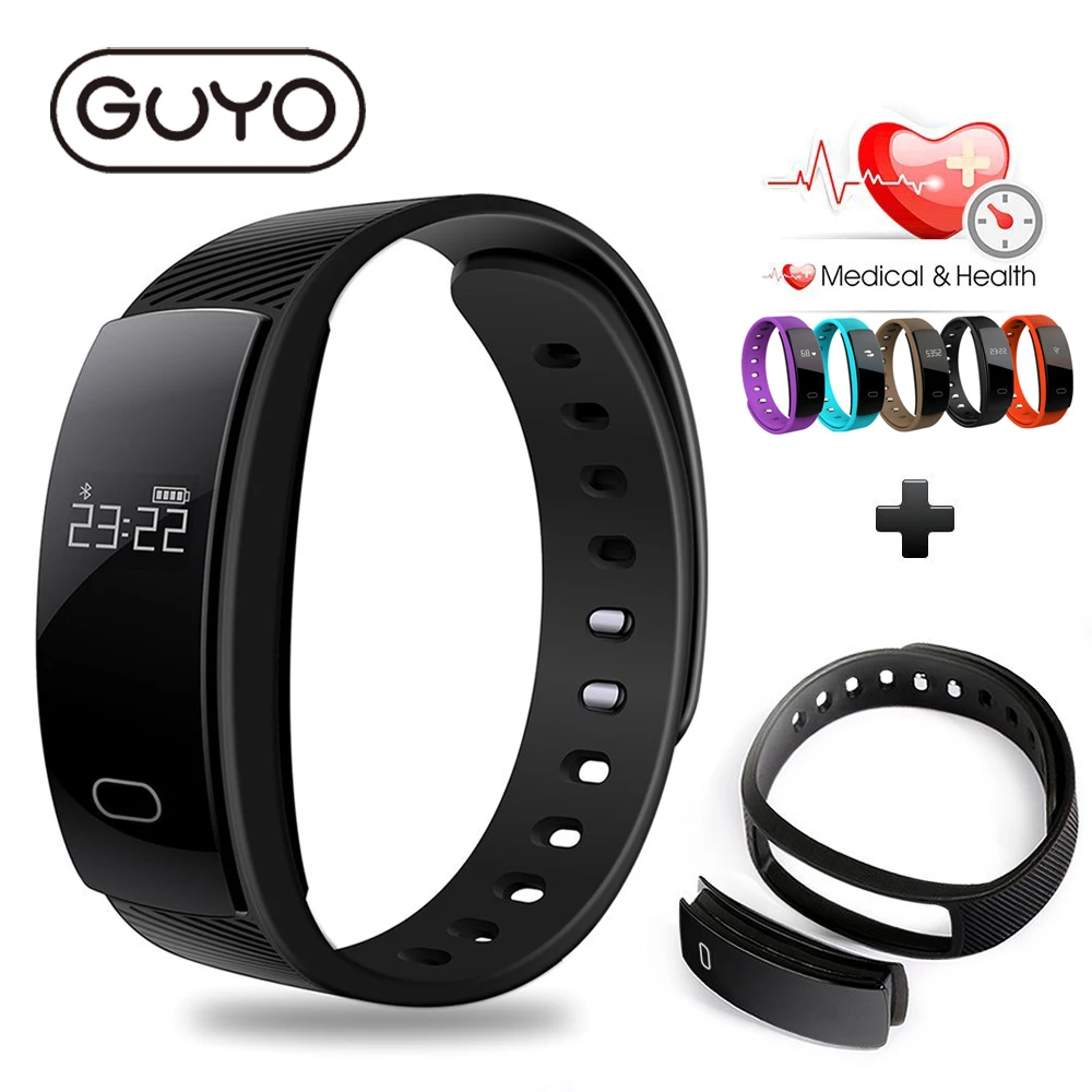 Qs80 умный Браслет Фитнес трекер Спорт Смарт IP67 Водонепроницаемый OLED Smart Band Bluetooth