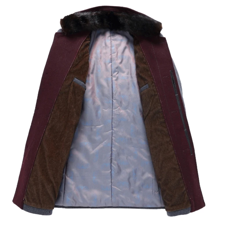 Зимняя мужская повседневная шерстяная куртка и пальто плюс толстое теплое шерстяное пальто для мужчин Новые Модные приталенные куртки