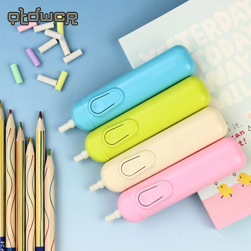 

1PC New Creative Lazy Writing Drawing Pencil Eraser Automatic Electric Eraser Child School Stationery Gift