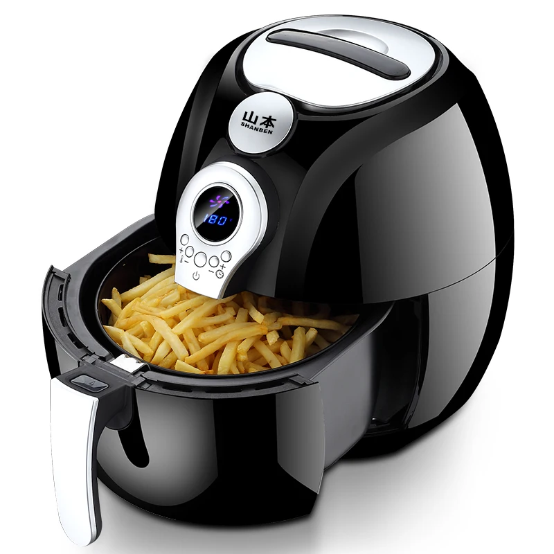 220V Multifunctional LCD Electric Deep Fryer Oil Free Smokeless Auto Electric Air Fryer French Fries Machine EU/AU/UK/US Plug 220V Multifunctional LCD Electric Deep Fryer Oil Free Smokeless Auto Electric Air Fryer French Fries Machine EU/AU/UK/US Plug