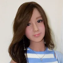 NEW NEW Top quality #62 Tan skin sex doll head for silicone adult dolls, chinese love dolls head with oral sex, sex products