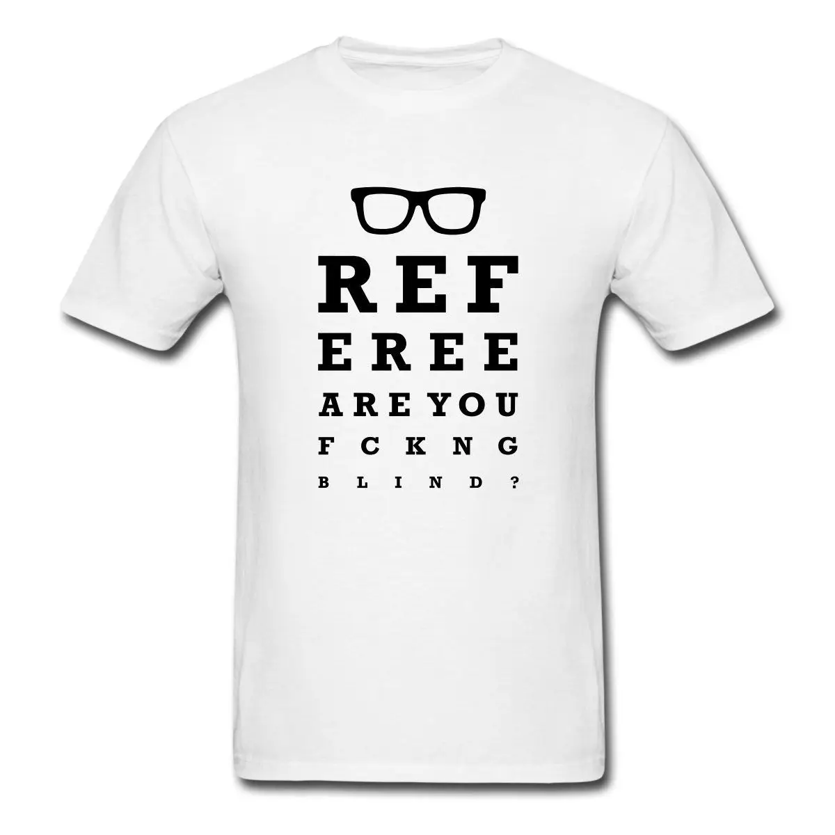 Мужская футболка с коротким рукавом и круглым вырезом Blind Referee | одежда