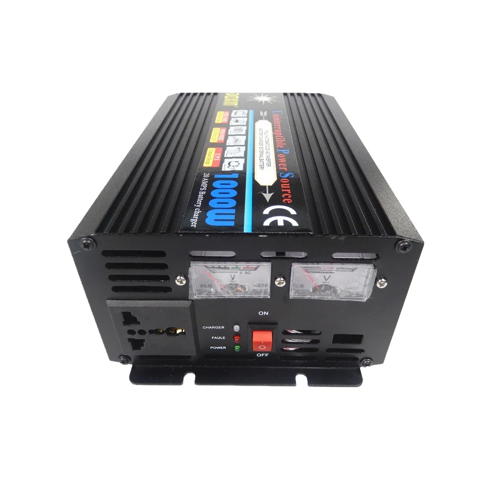 UPS 1000W DC 12V to AC 220V Portable Car Power Inverter with battery