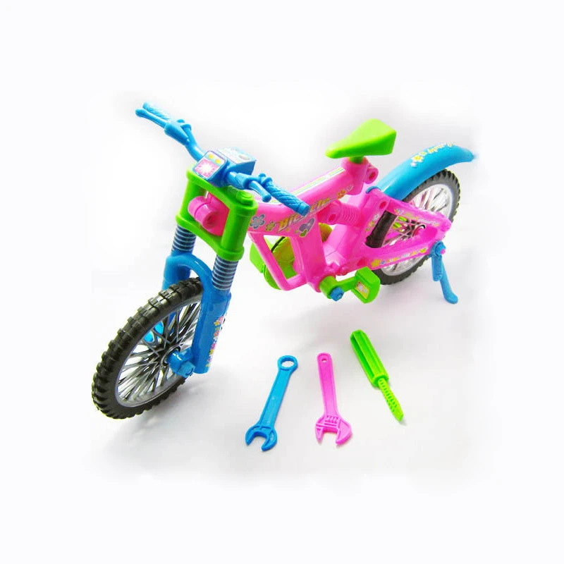 Large Simulated Bicycle Detachable Bicycle DIY Children Assembly blocks