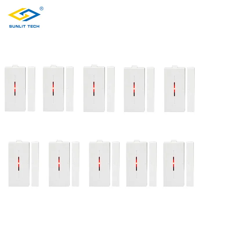 

10pcs Wireless Door Window Sensor Alarm System For Home Security 433MHz Wifi Door Window Magnetic Detector Open Reminder