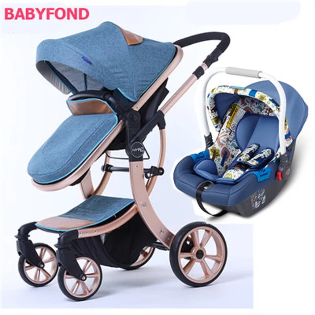 $US $185.38  EU safety 3 in 1 baby strollers Strong suspension fashion design baby stroller baby car baby stroll
