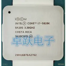 Процессор intel I7 5820 K, шесть ядер, 3,3 ГГц, I7-5820K 140 Вт Настольный продукт