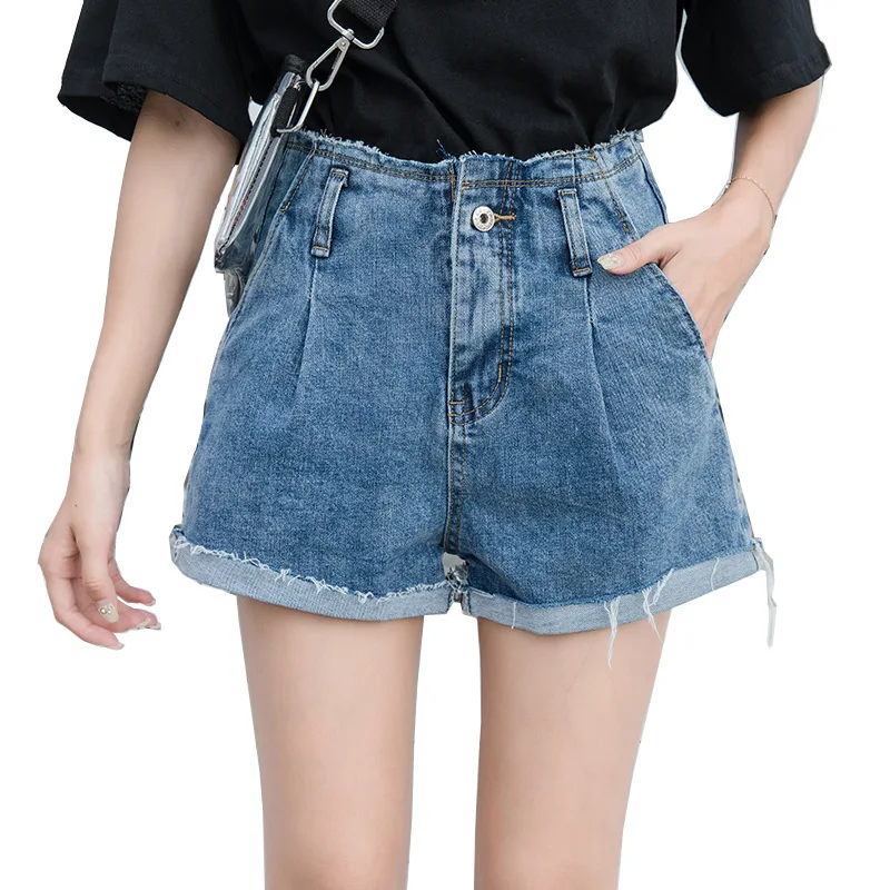 ilstile 2018 Women Washed Short Jeans Summer Casual Loose