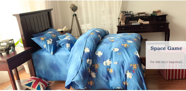 Boy Blue E Wall Cartoon Children Baby 4 Pcs Boy Blue E Wall Cartoon Children Baby 4 Pcs Bedding Set Duvet Quilt Cover In Sets From Home Garden On Aliexpress Alibaba