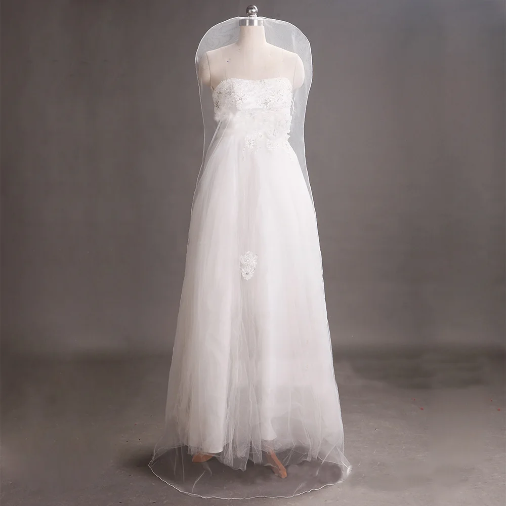 

White Breathable Mesh Yarn Tulle Bridal Wedding Dress Dust Cover Garment Gown Protect Case Length 160cm 180cm FN003